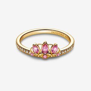 Women's Disney Princess Rapunzel Tiara Ring 14k Gold Plating Rapunzel's Courage